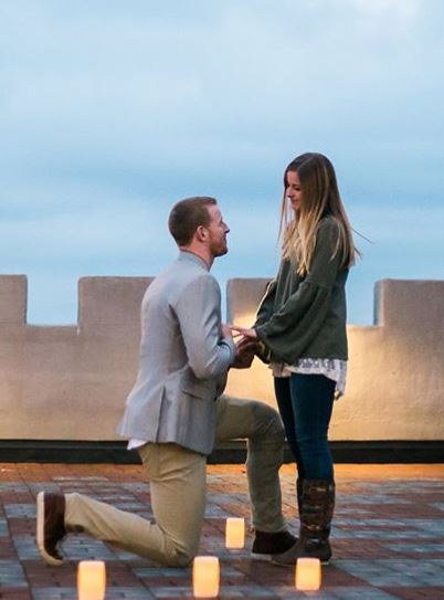 Madison Oberg with her husband